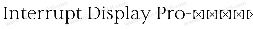 Interrupt Display Pro字体转换